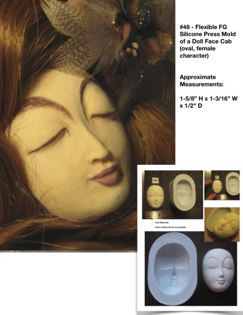 Female Face Mold - #48